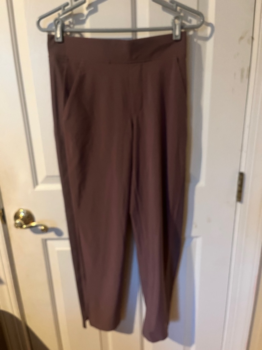 Athleta Brooklyn Ankle Pants Plum Purple Stretch Work Travel Size 2